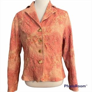 Coldwater Creek Multi Color Buttondown Blazer 10